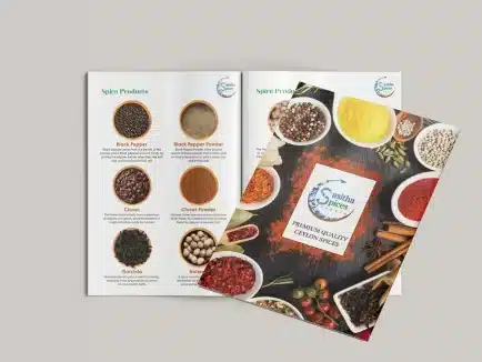 spices product brochure design