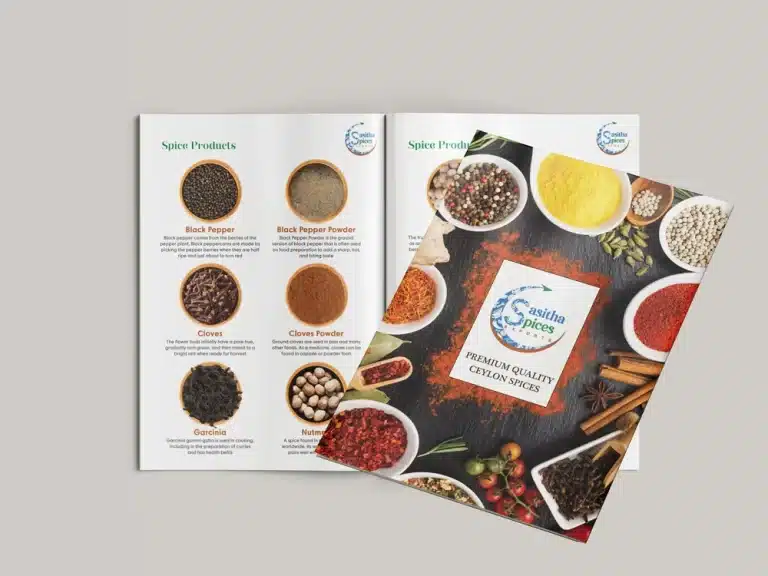 spices product brochure design