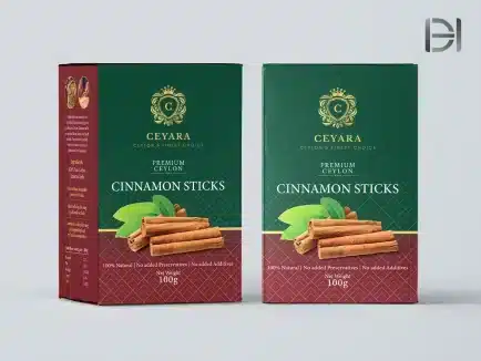 Cinnamon packaging box design