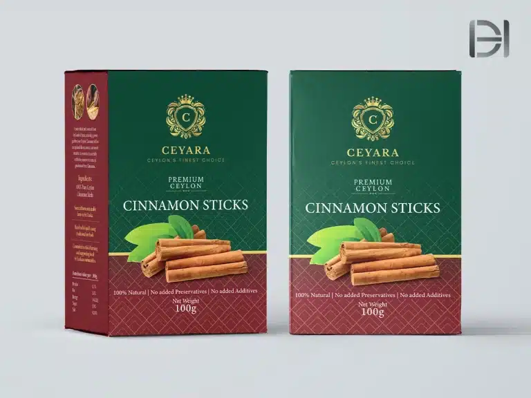 Cinnamon packaging box design