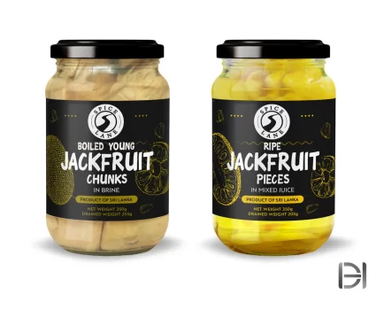Fruit jars product label design