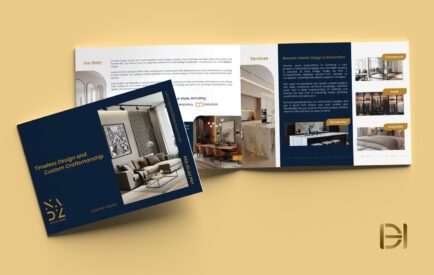 Interior design company profile design